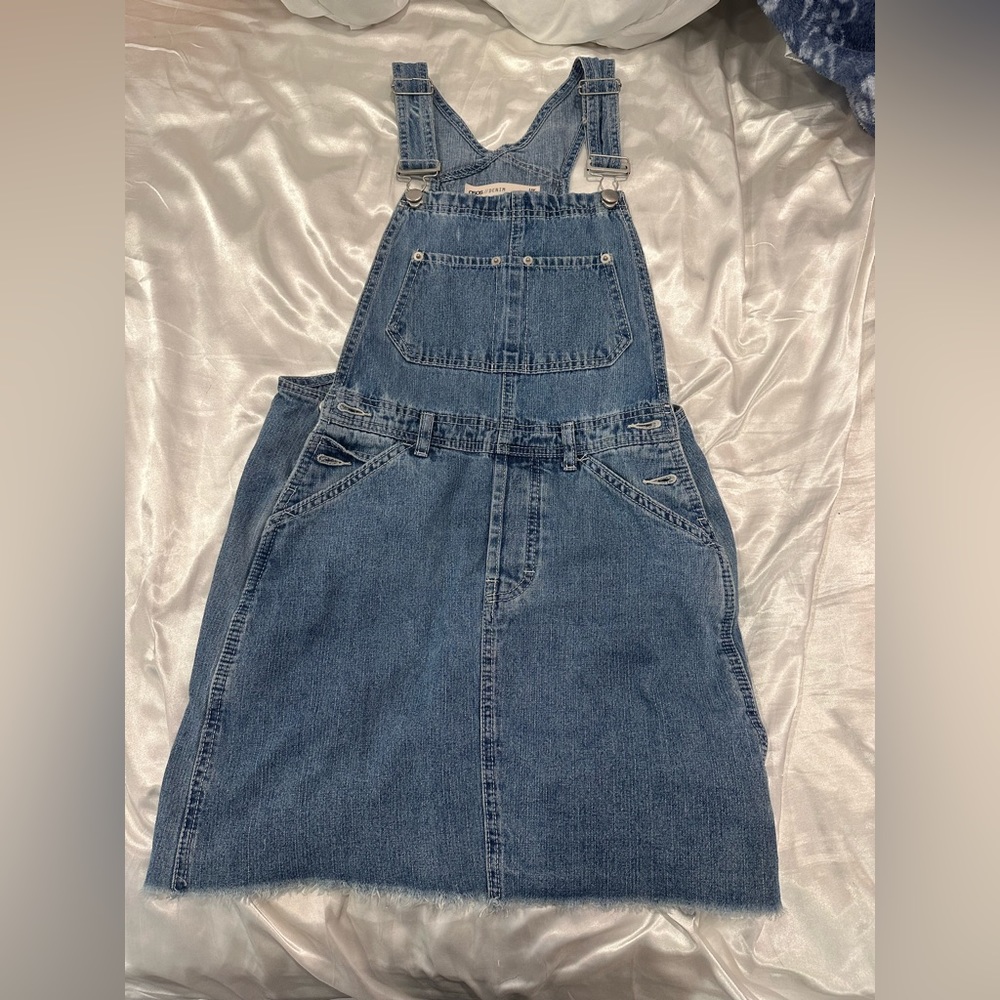 asos denim overall dress